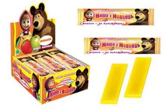 Изображение Маша и Медведь жев. конфеты ассорти 11g 