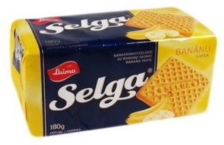 Изображение Печенье "SELGA" со вкусом банана 180g