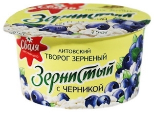 Picture of Granular Cottage Cheese "Svalia" with Blueberries 150g