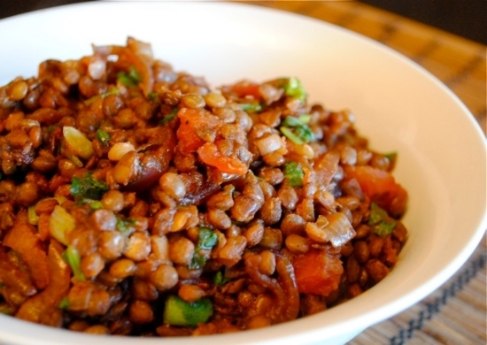 Picture of Eggplant Salad with Lentils, 450g