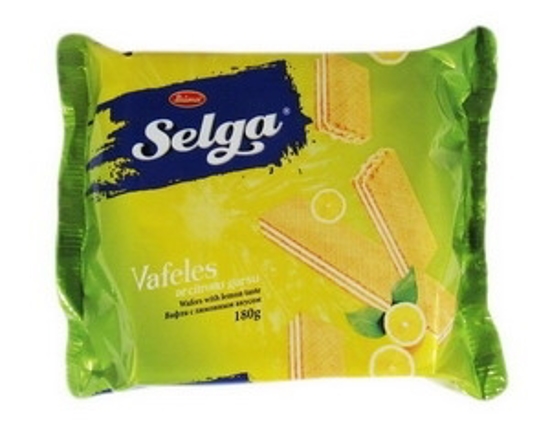Изображение Вафли "Selga" со вкусом лимона 180g