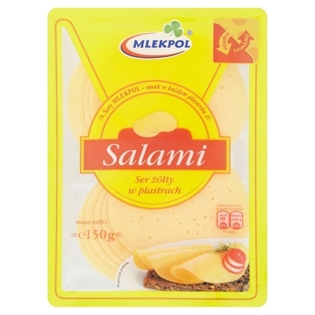 Picture of Mlekpol Salami Sliced Cheese 150g