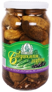 Picture of Cucumbers Pickled with Blackcurrant Leaves 900g