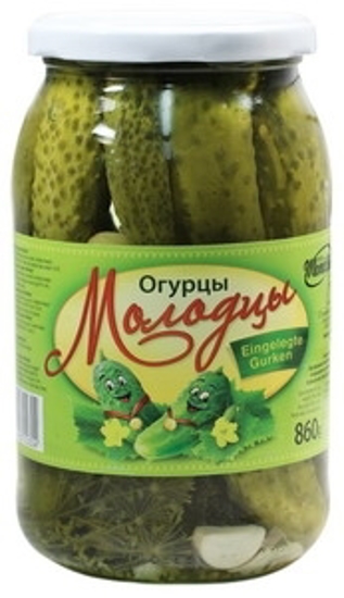 Picture of Cucumbers, Pickled "Molodzi" 860g