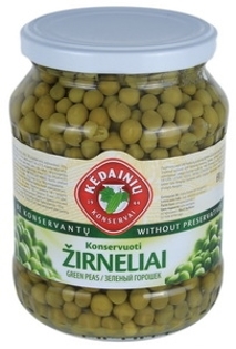Picture of Peas, Green "Zaleji Zirneliai", KKF 690g