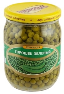 Picture of Peas, Green "Zeleniy Goroshek"  475ml