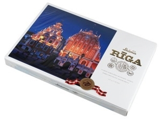 Изображение Конфеты с черным шоколадом "Riga", Laima 215g