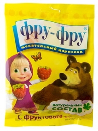 Изображение Жевательные конфеты "Маша и Медведь" 100g