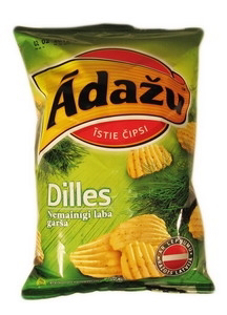 Picture of Crisps With Dill Flavour "Dilles", Adazu 130g