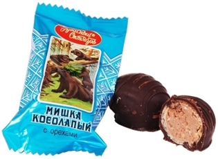Picture of Chocolate Sweets Mishka Kosolapyj with nuts 200g
