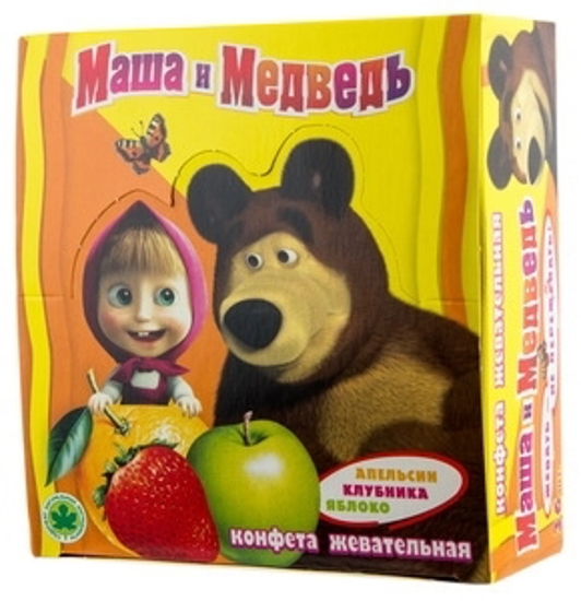 Изображение Жевательные конфеты "Маша и Медведь" 11g