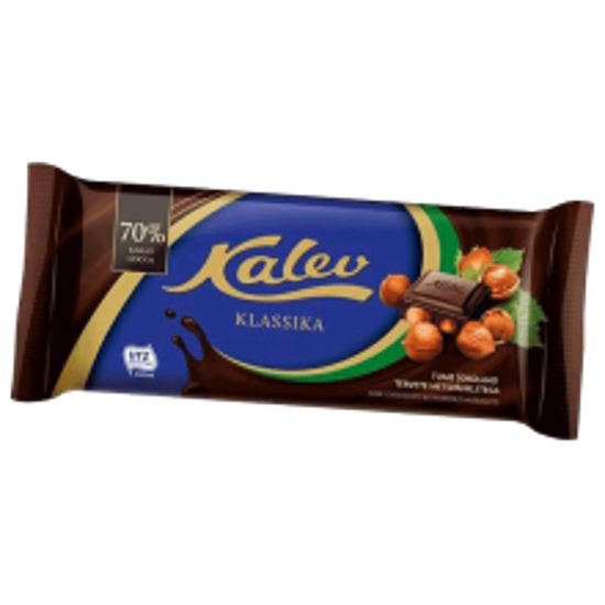 Picture of Kalev Dark Chocolate with Whole Hazelnuts 100g