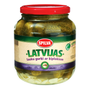 Picture of Spilva Latvian Pickled Cucumbers with Garlic 1.6L