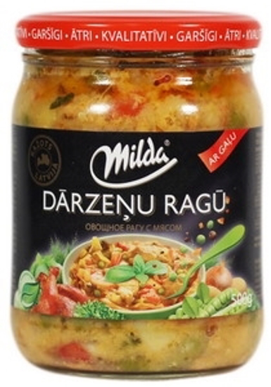 Изображение Овощное рагу с мясом "Darzenu Ragu", Milda 500g