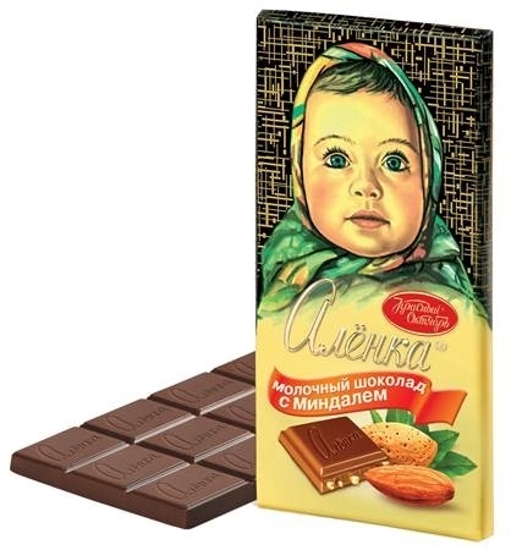 Picture of Chocolate Alenka with Almonds 100g