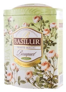Picture of Green And Oolong Tea Blend With Milk Flavour "Basilur White Magic" Metal Tin 100g