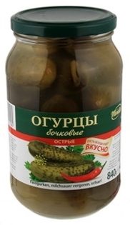 Picture of Cucumbers "Bochkovie Ostrie" 900ml