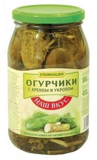 Picture of Cucumbers "S Hrenom I Ukropom" With Horseradish And Dill, 880g