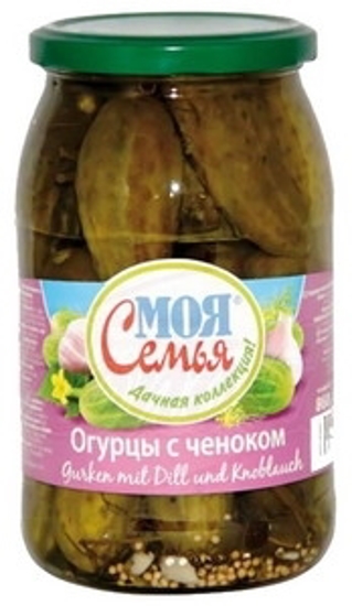Picture of Cucumbers with Garlic "S chesnokom", Moja semja 840g