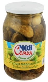 Picture of Cucumbers Lightly Salted "Malosoleniye", Moja semja 840g