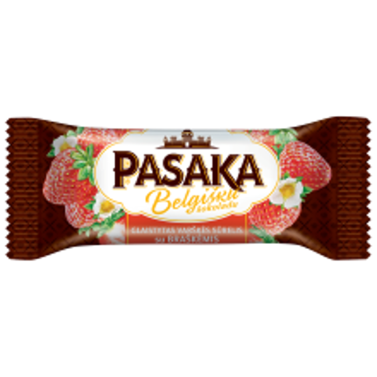 Picture of Pasaka Strawberry Glazed Curd Cheese Bar with Belgian Chocolate 40g