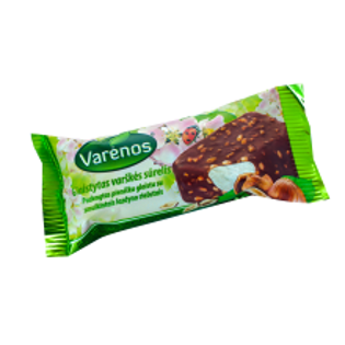 Picture of Varenos Pienelis Glazed Curd Cheese Bar with Hazelnuts 40g