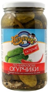 Picture of Cucumbers Pickled Spicy 900ml