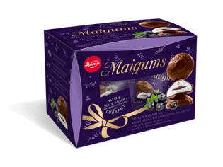 Picture of Laima Maigums Glazed Marsmallows with Riga Black Balsam Currant Filling 185g