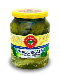 Picture of Kedainiu Konservai Suomiškas Receptas Pickled Cucumbers 720ml