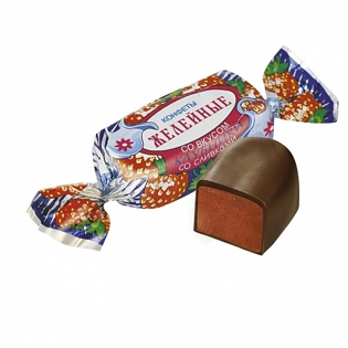 Picture of Chocolate Jelly Sweets with Taste of Strawberry with Cream 200g