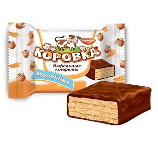 Изображение Коровка Mолочные Bафельные Kонфеты 250g