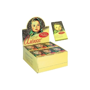 Изображение Шоколадная мини- плитка "Алёнка"  15g