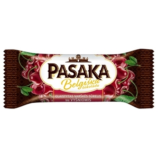 Picture of Pasaka Glazed Curd Cheese Bar with Cherries and Belgian Chocolate 40g