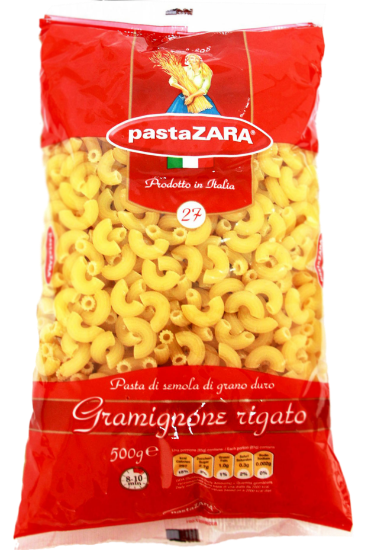 Picture of GRAMIGNONE RIGATO (27) - 500G - PASTA ZARA