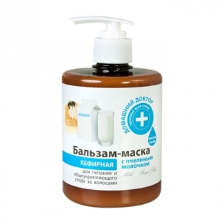 Picture of Balsam-Mask for hair "Homemade" 500 ml kefir with bee milk