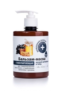 Picture of Balsam-Mask for hair "Homemade" 500 ml,mummy Altai and honey stimulating