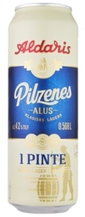 Picture of Beer In Can "Pilzenes", Aldaris  4.2% Alc. 0.568L