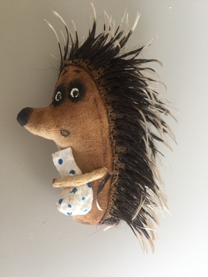 Picture of Brooch "Hedgehog in the Fog" handmade