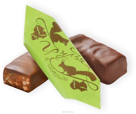 Изображение Chocolate Sweets, Caramel with Nuts, 200g
