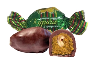 Изображение Курага с грецким орехом в шоколаде 200g