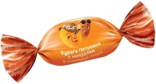 Picture of "Kuraga Petrovna" dried apricots with almonds in chocolate, 200g