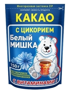 Picture of Cocoa granulated "WHITE BEAR WITH CHICORI", 150g