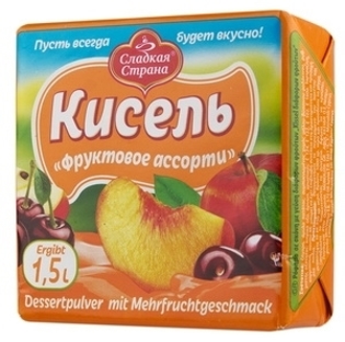 Picture of Kisel, Dried "Fruit Assorti", Kubik 225g