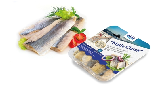 Picture of MATJE CLASSIC Herring Fillets slightly, salted in Oil 450g