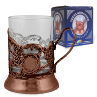 Picture of Holder  Bronze (with a glass of 200 ml)