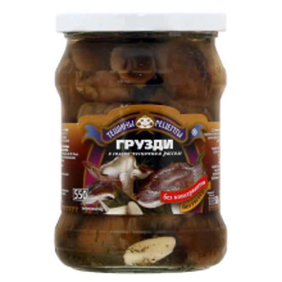 Picture of Teshchiny Recepty Gruzdy Mushrooms 530ml
