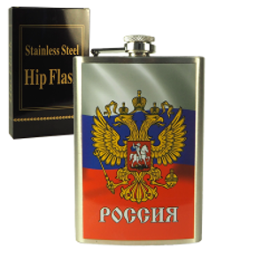 Picture of Flask "Russia", stainless steel, 270 ml.