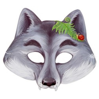 Изображение Маска "Волк", 21,6 х 19,5 см, маска на резинке 1 шт