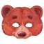 Picture of Mask "the Bear" 24 x 20 cm,  mask with elastic 1pcs