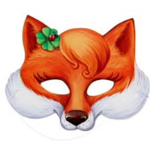Picture of Mask "Sly Fox", 22,1 x 18 cm, with elastic band